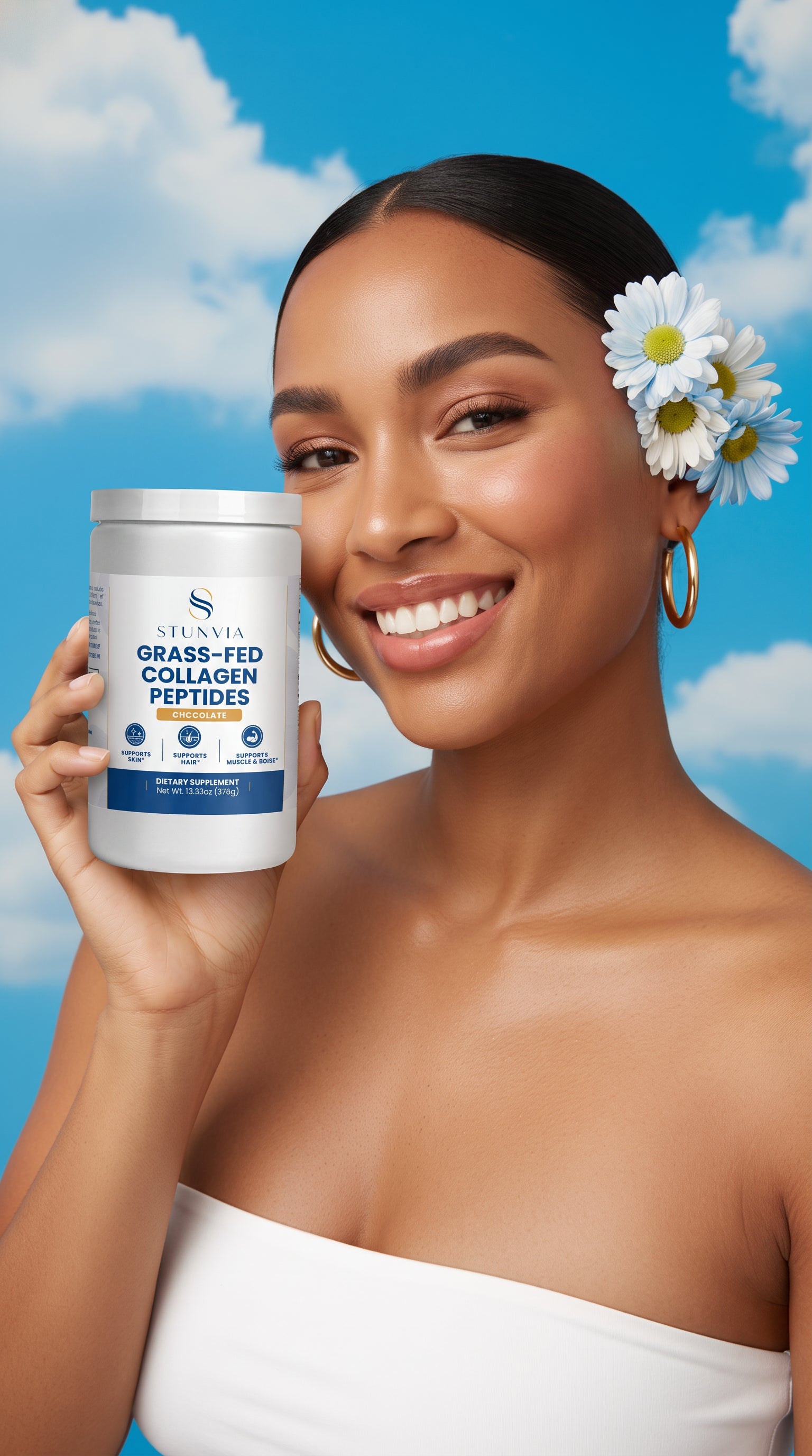 Grass-Fed Collagen Peptides Powder (Chocolate)